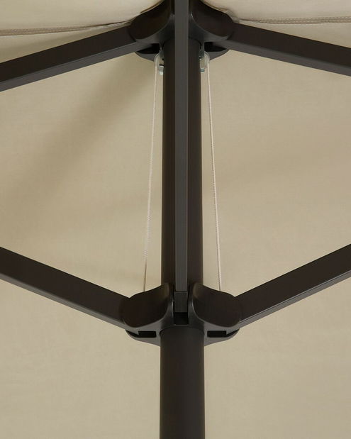 Slunečník 270x460x247 cm Silvania (tmavě šedá)