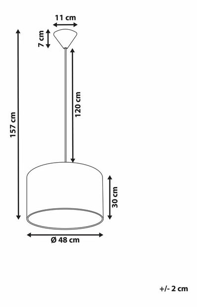 Závěsná lampa LAVVA (růžová)