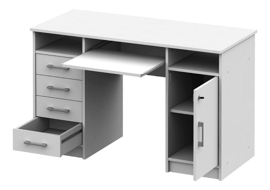 PC stolek Barba (bílá) *bazar