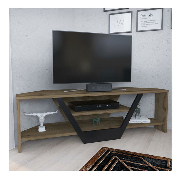 TV stolek/skříňka Sarra (dub + černá)