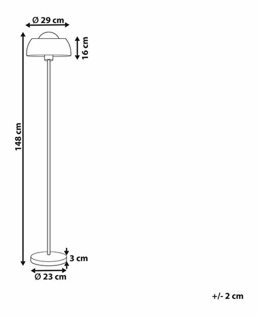 Stojanová lampa Severn (zlatá)