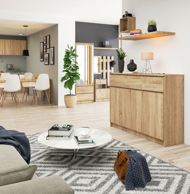 Komoda Kuwait 3D 3D (dub sonoma)