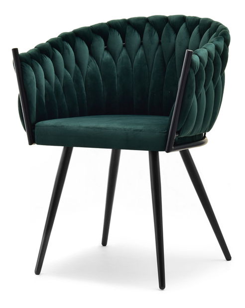 Jídelní židle Radio (zelená + černá)