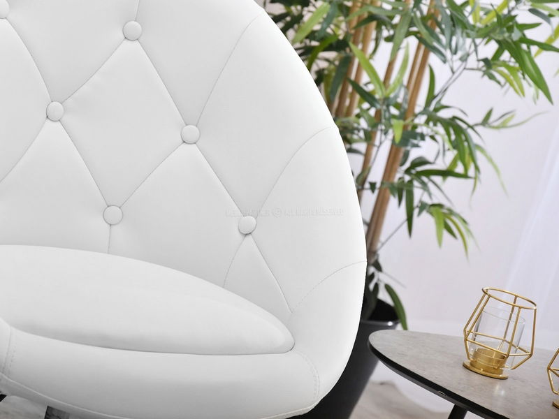 Křeslo Lush 4 (bílá + černá)