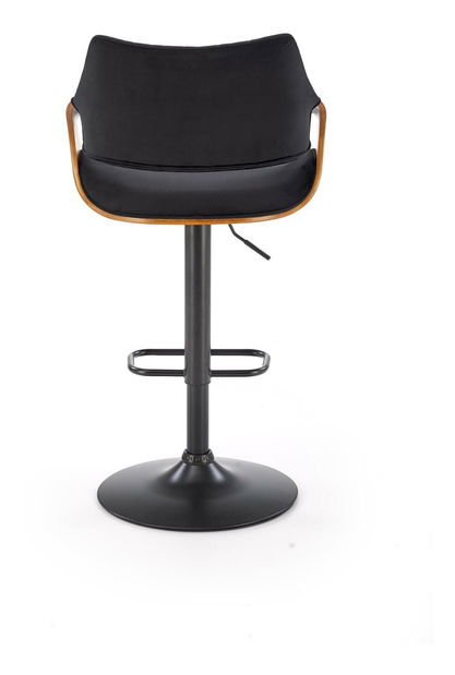 Barová židle Honduras (černá + ořech)