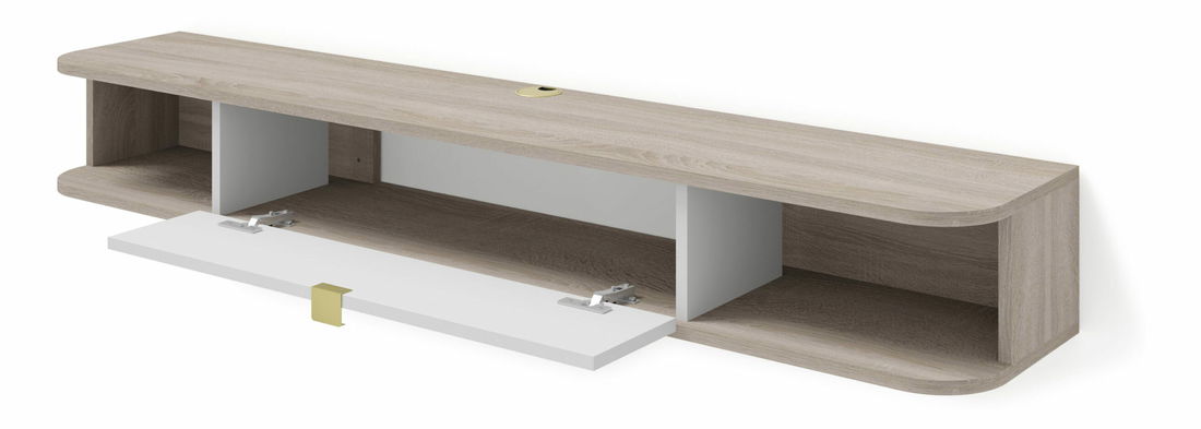 TV stolek/skříňka Ikaro (dub sonoma + bílá)