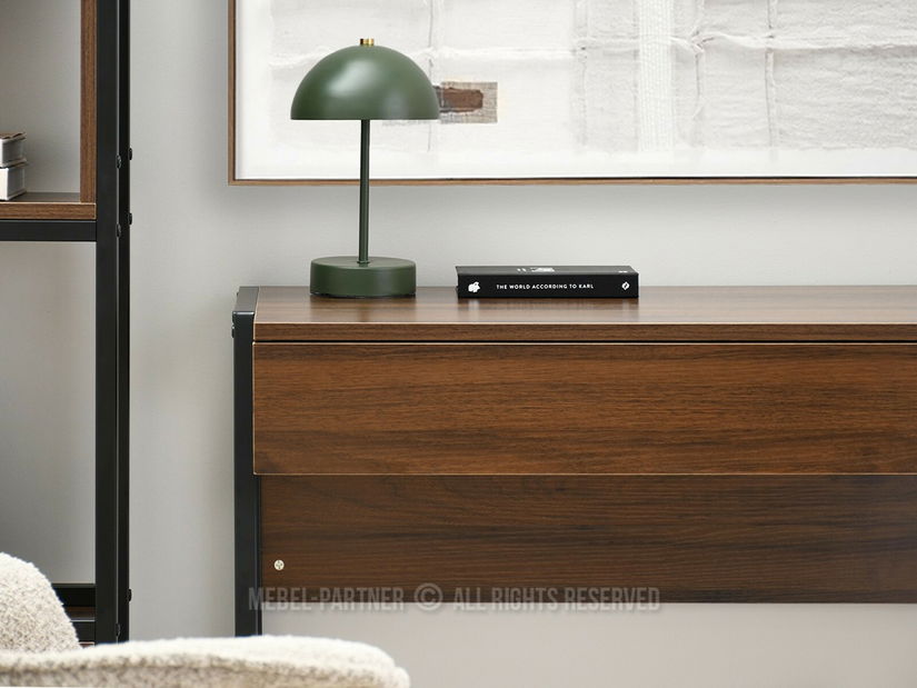 PC stolek Norsinimo (ořech + černá)