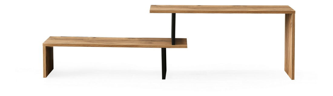 TV stolek/skříňka Ornelia (Černá + Borovice)