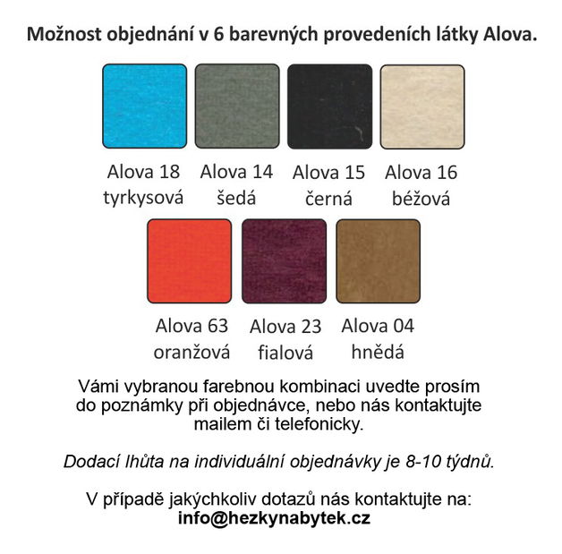 Křeslo ušák s taburetem Aevo červená