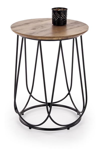 Konferenční stolek Neva S (ořech + černá)