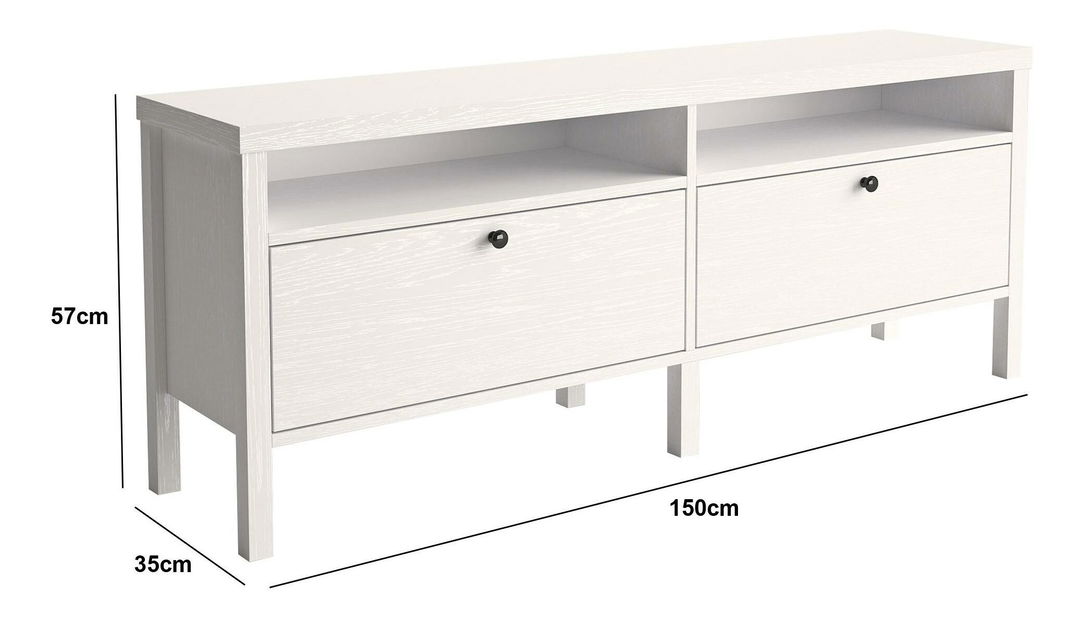 TV stolek/skříňka Franc 15 (bílé dřevo)