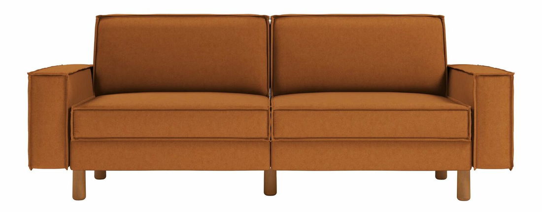 Pohovka třísedačka Spary 3 (smetanová + ořech)