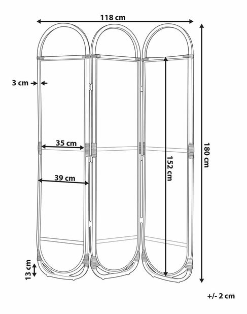 Paraván Chantall (přírodní)