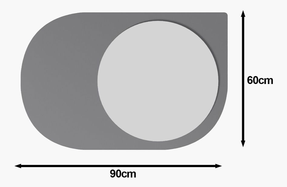 Zrcadlo Puble (antracit)
