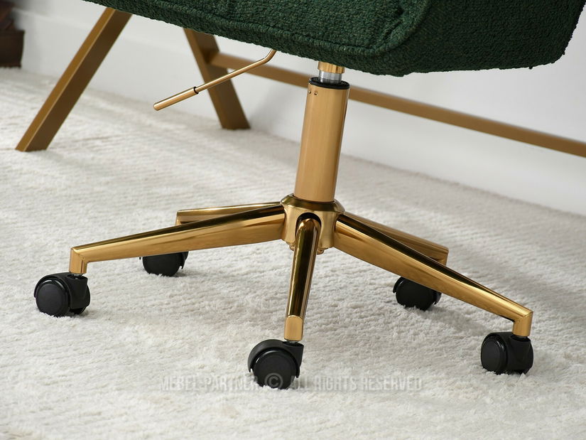 Křeslo Island (zelená + zlatá)