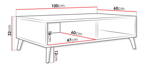 Konferenční stolek Rostasi (kašmír + zlatá)