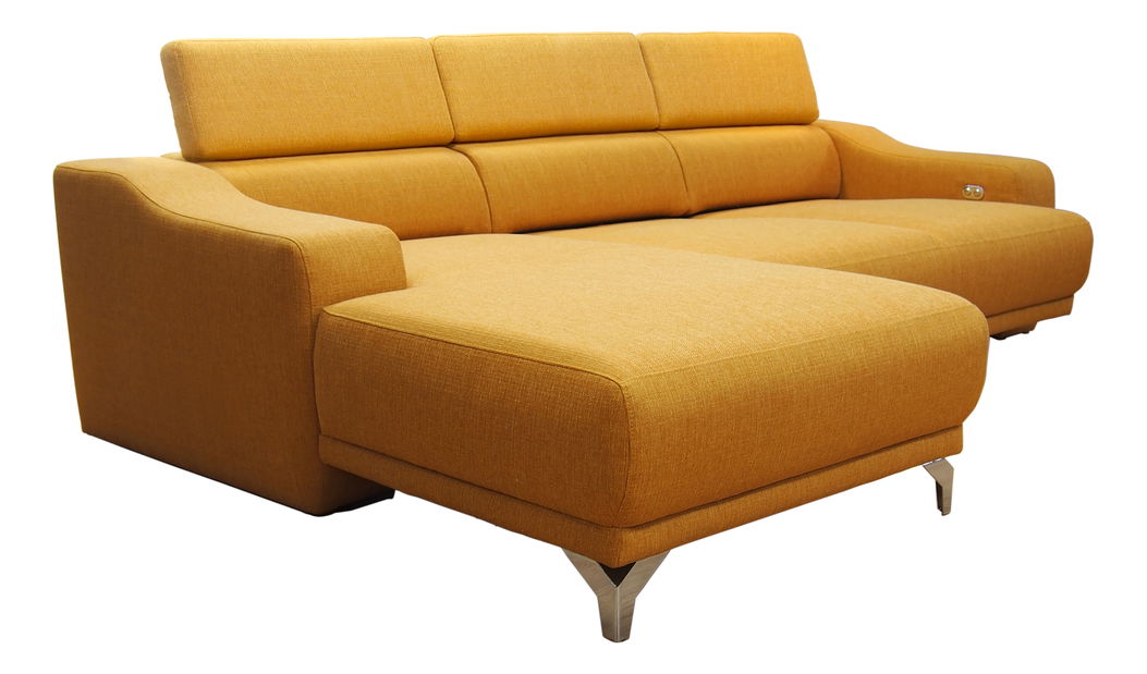 Rohová sedací souprava BRW Maya (žlutá) (L)