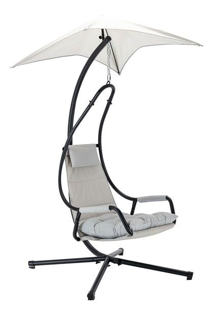 Závěsné křeslo Slayer (antracit + bělošedá)