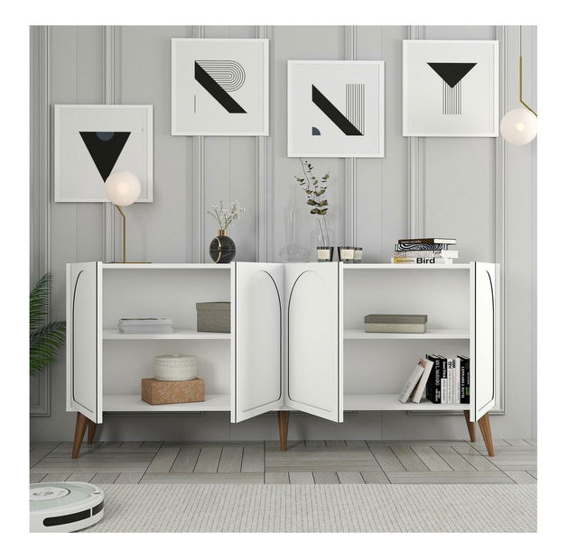 Skříňka Bipemu 2 (bílá + ořech)