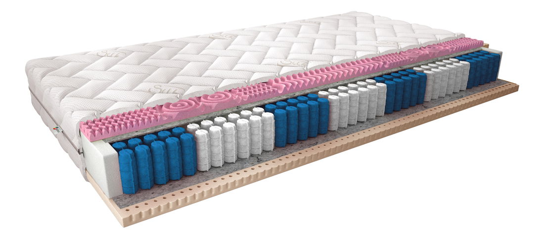 Taštičková matrace Aurora silk 200x180 cm (T3)