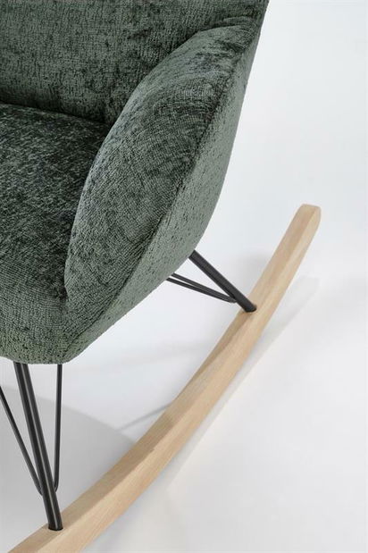 Houpací křeslo Caster (tmavě zelená)