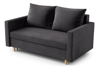 Pohovka dvousedačka Louis (tmavě šedá)