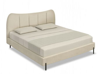 Manželská postel 180 cm Golpe 180 (béžová + černá)