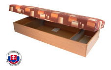 Jednolůžková postel (válenda) 80 cm Edo 12 (s pružinovou matrací)