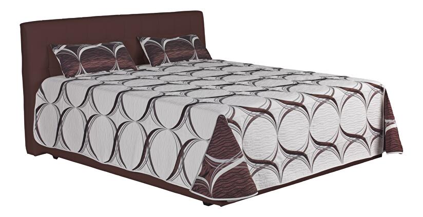 Manželská postel 180 cm Blanár Monaco (hnědá) (s roštem a matrací Ivana Plus)