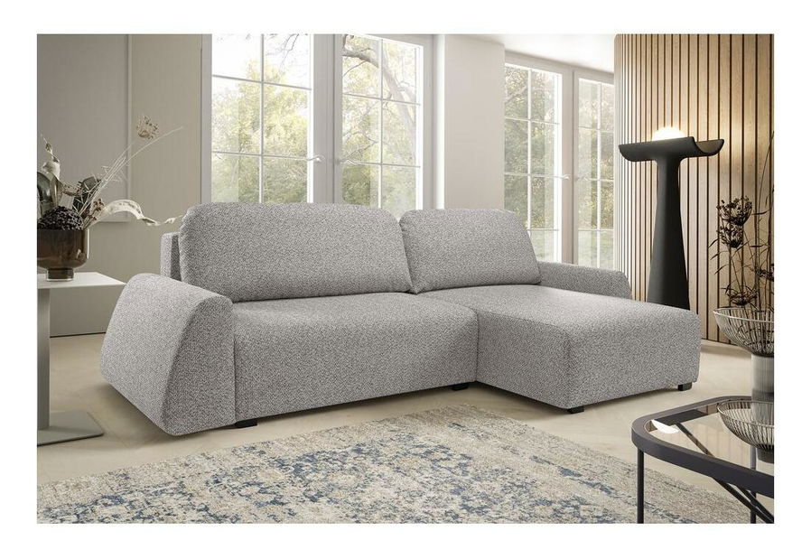 Rohová sedací souprava Paloma II (světle šedá)