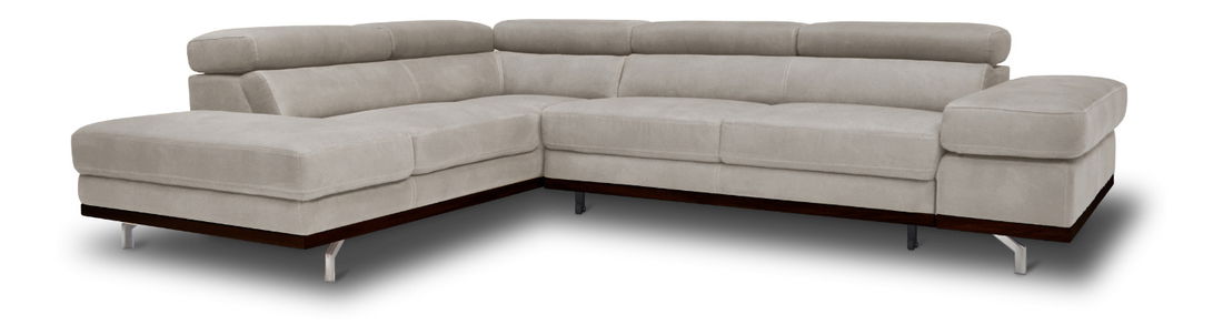 Rohová sedačka BRW Carmen (světle šedá) (L)