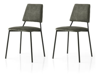 Set 2 ks. jídelních židlí Limeta V2 (černá + antracit)