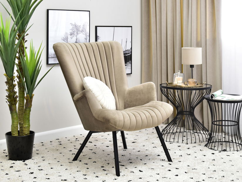 Relaxační křeslo Lanzaris (černá)