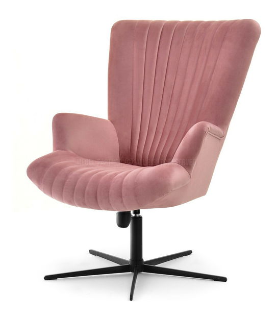 Relaxační křeslo Elesenta (růžová + černá)