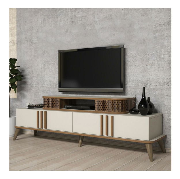 TV stolek/skříňka Lamele 2 (krémová)