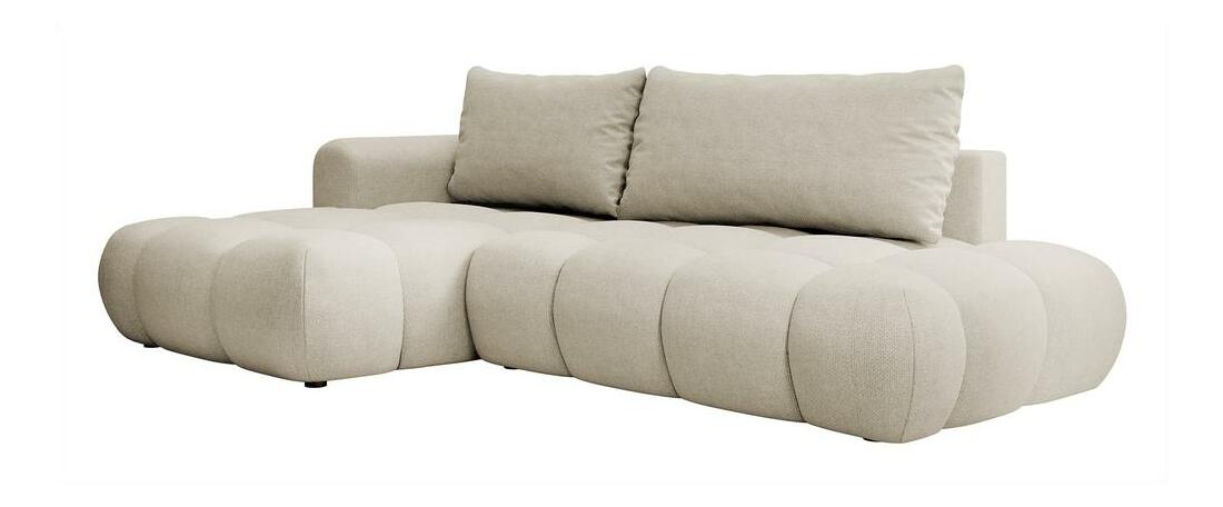 Rohová sedací souprava Ombre (L) (tmavobéžová + černá)