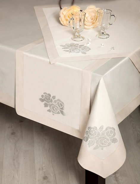Ubrus 40X140 cm Sofia (béžová) (1 ks)