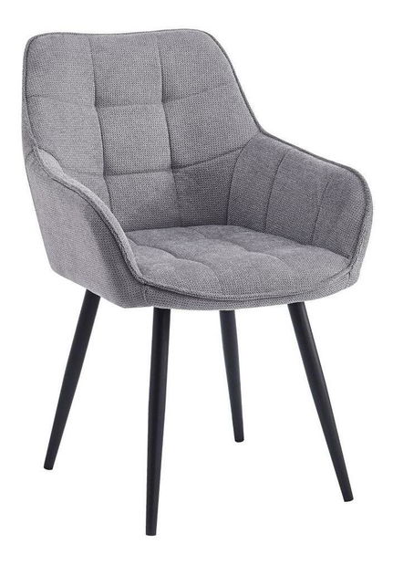 Designové křeslo Morkenus (šedá + černá)