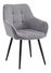 Designové křeslo Morkenus (šedá + černá)