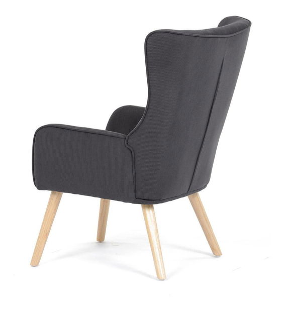 Křeslo Atribuian (tmavě šedá)