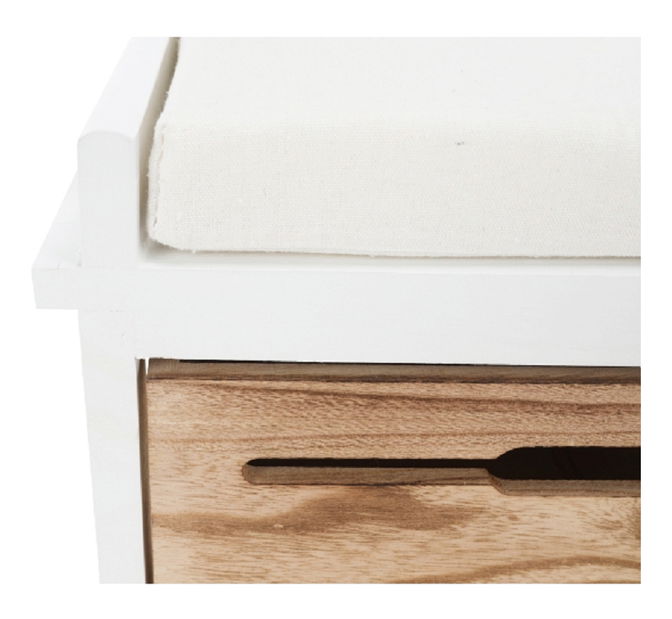 Lavice Tordo (bílá + medová)