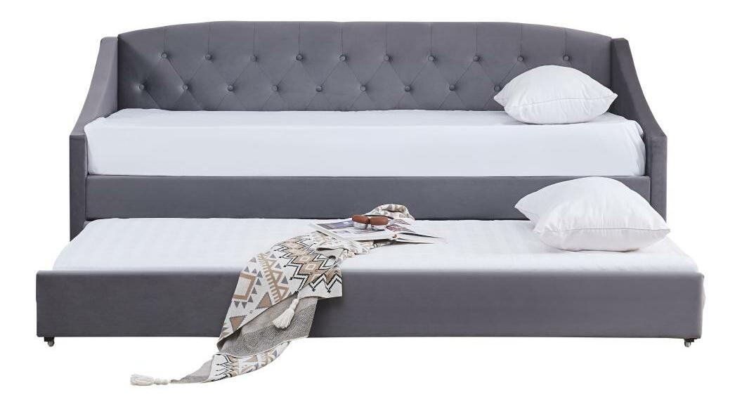 Rozkládací postel 90 cm Asesorar (šedá)