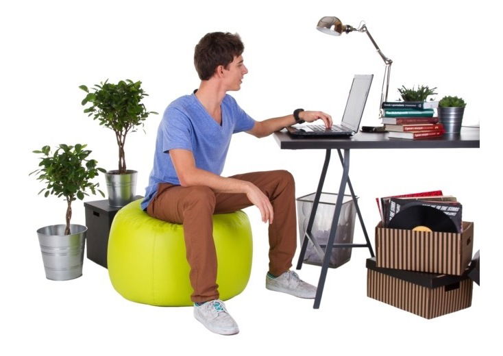 Taburetka Tečka Big (limetková)