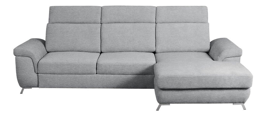 Rohová sedačka Porkana (šedá) (s úl. prostorem) (P)