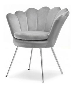 Křeslo Lasair (šedá + zlatá)