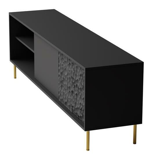 TV stolek Balle (černá + zlatá)