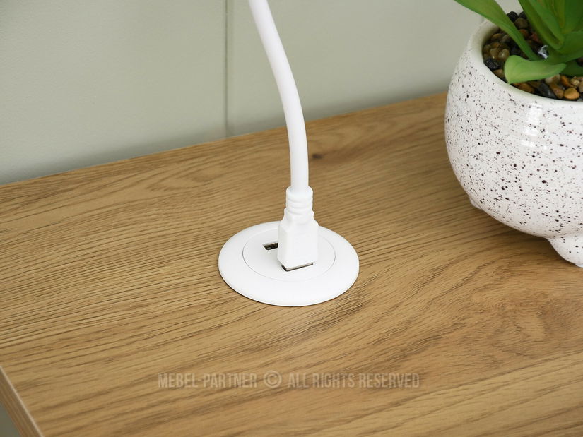 PC stolek Matts 140 (dub + bílá)