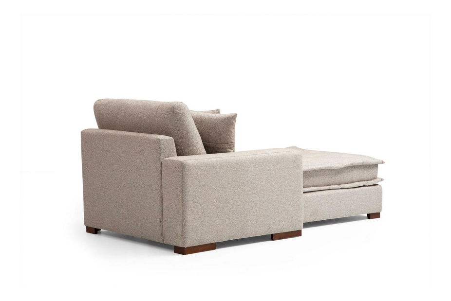 Rohová sedačka Lenusena (L) (pískově béžová)