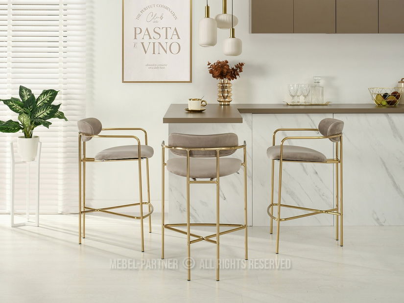 Židle Viola (béžová + zlatá)