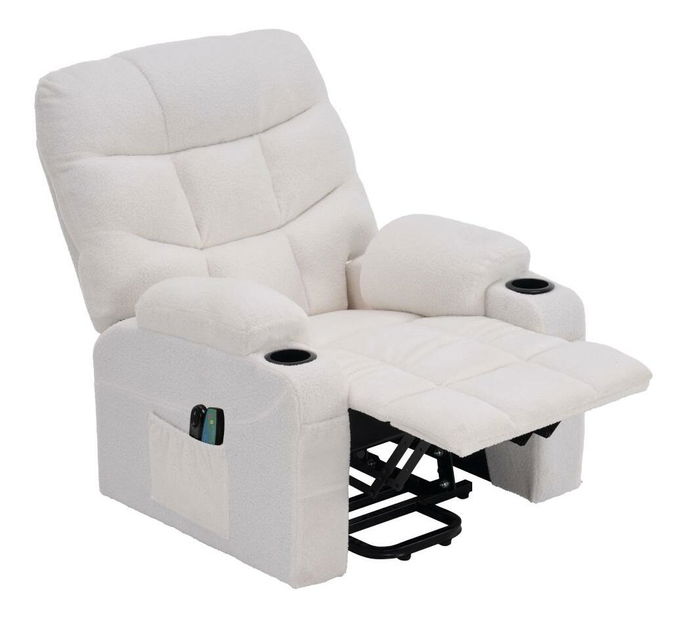 Masážní křeslo Hipocresias (bílá)